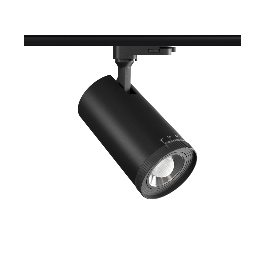 Faretto LED 3PH 15-25W focalizzabile CCT nero