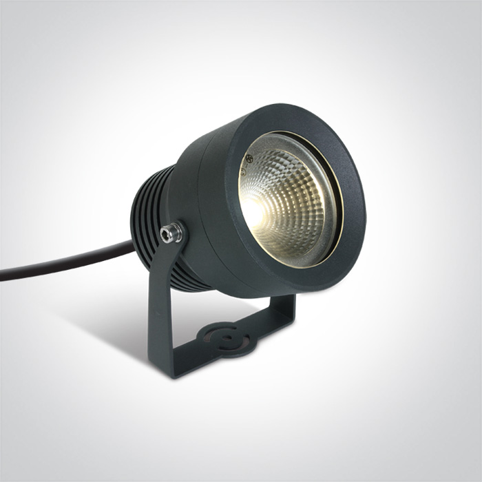Faretto a spina LED antracite IP65 20W