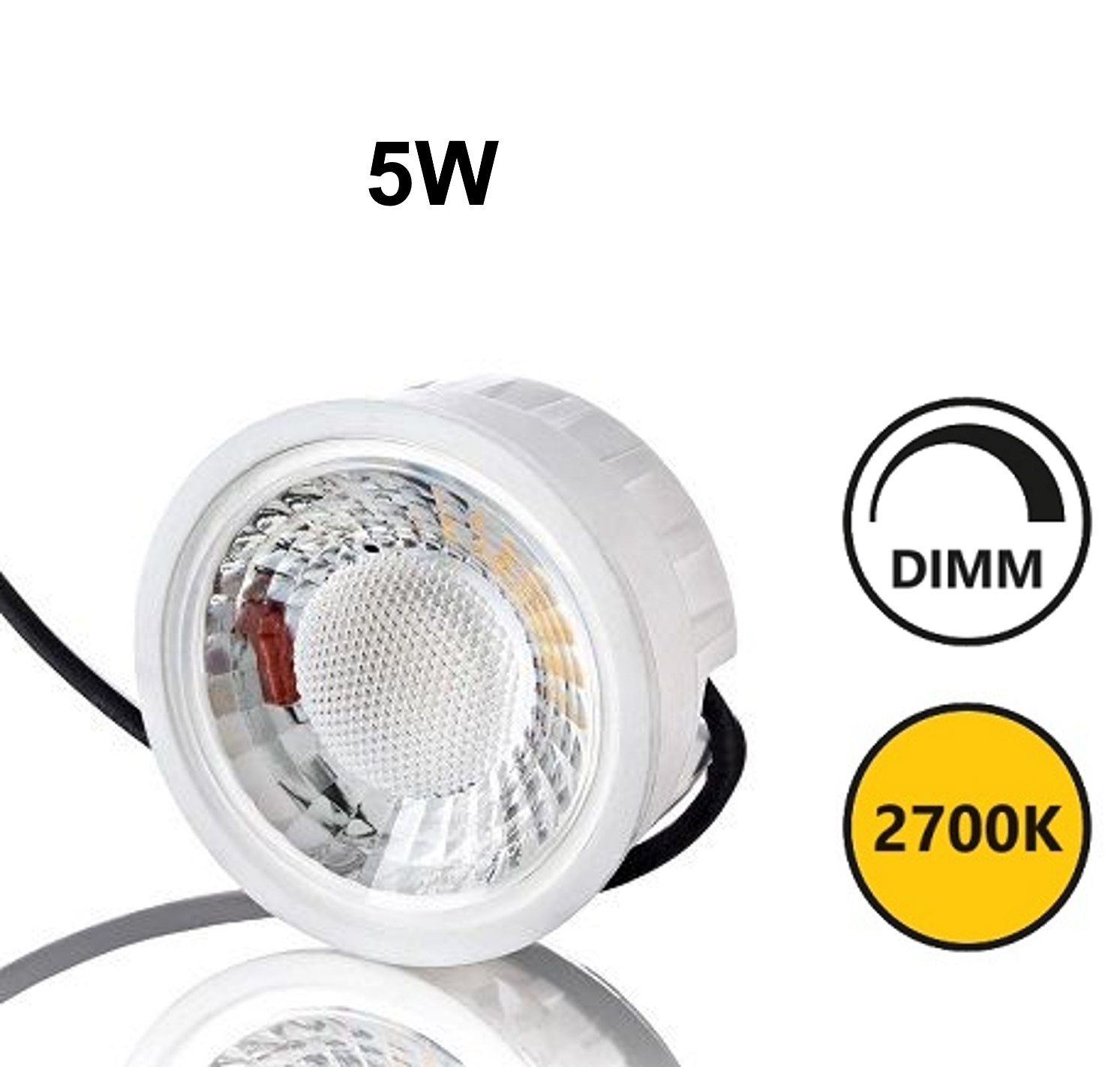 Modulo LED 5W 380lm 2700K 36° dimmerabile