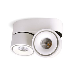 LED Aufbaustrahler weiß 2x9W 3000K dimmbar