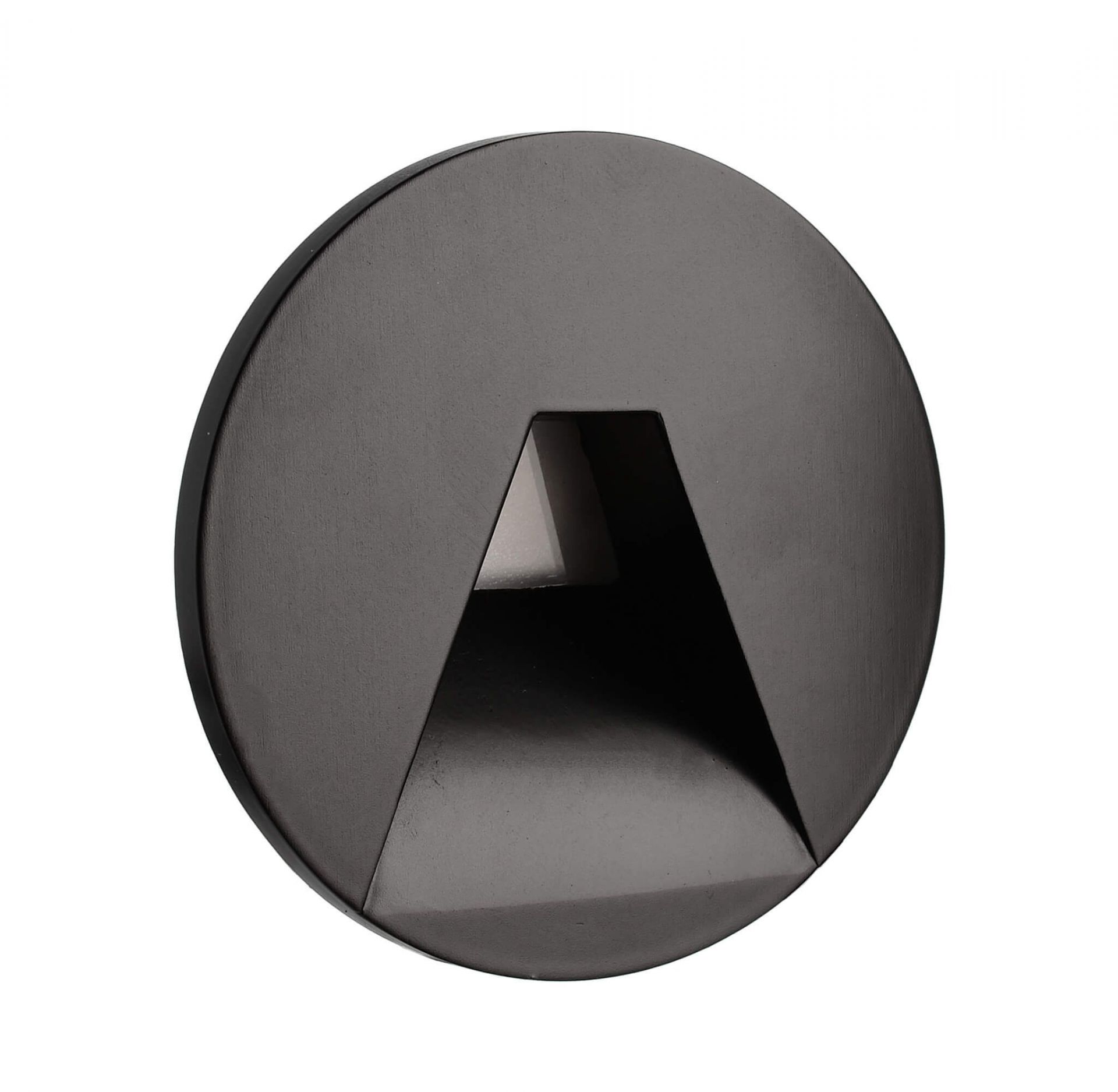 Applique LED da incasso nero Ø75mm 3,5W 230lm 100° IP20