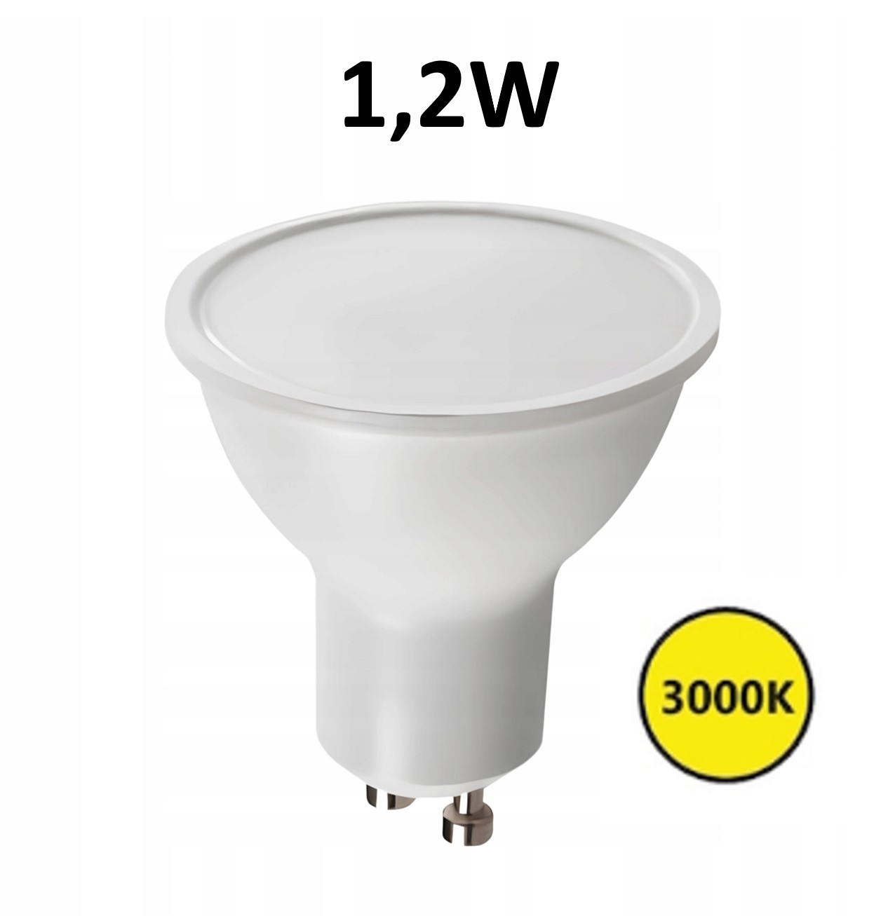LED GU10 1,2W 105lm 3000K 110°