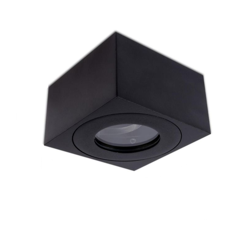 Faretto da superficie piatto nero IP44