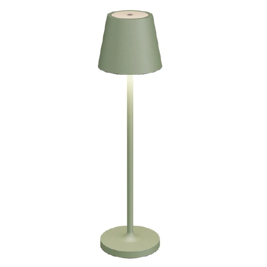 Lampada da tavolo a batteria 1,5 W verde salvia