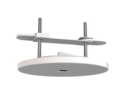 Installazione pensilina bianca Ø92mm