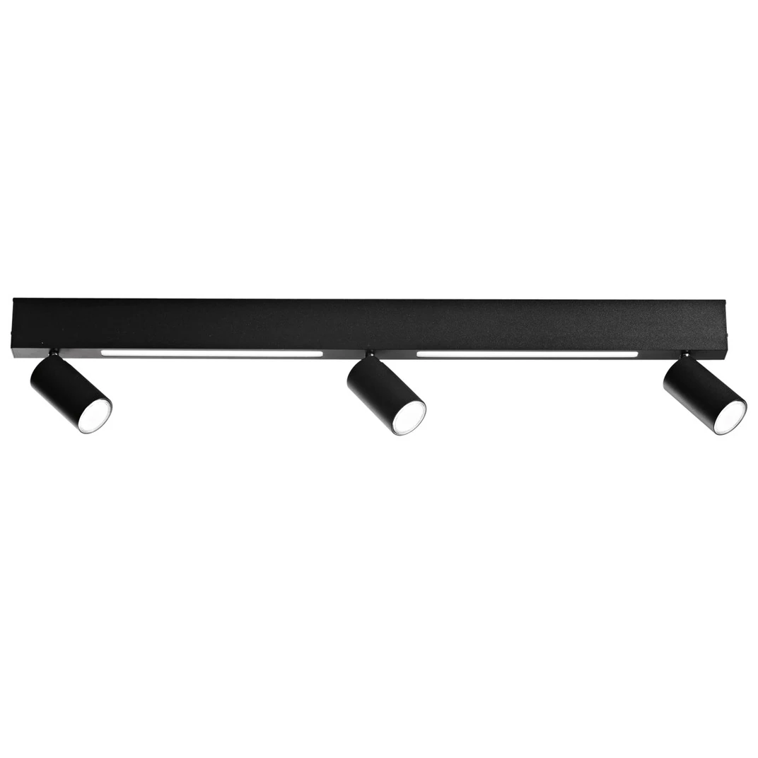 Strahler 2xLED + 3xGU10 Schwarz