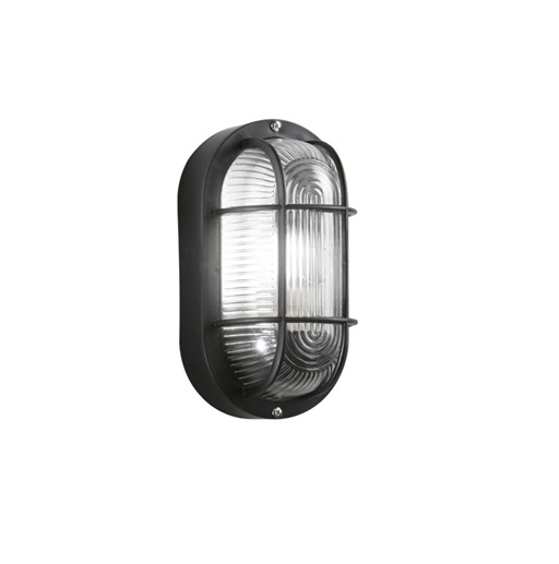 lampada ovale nera IP54