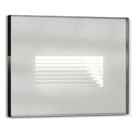 LED incasso parete vetro bianco