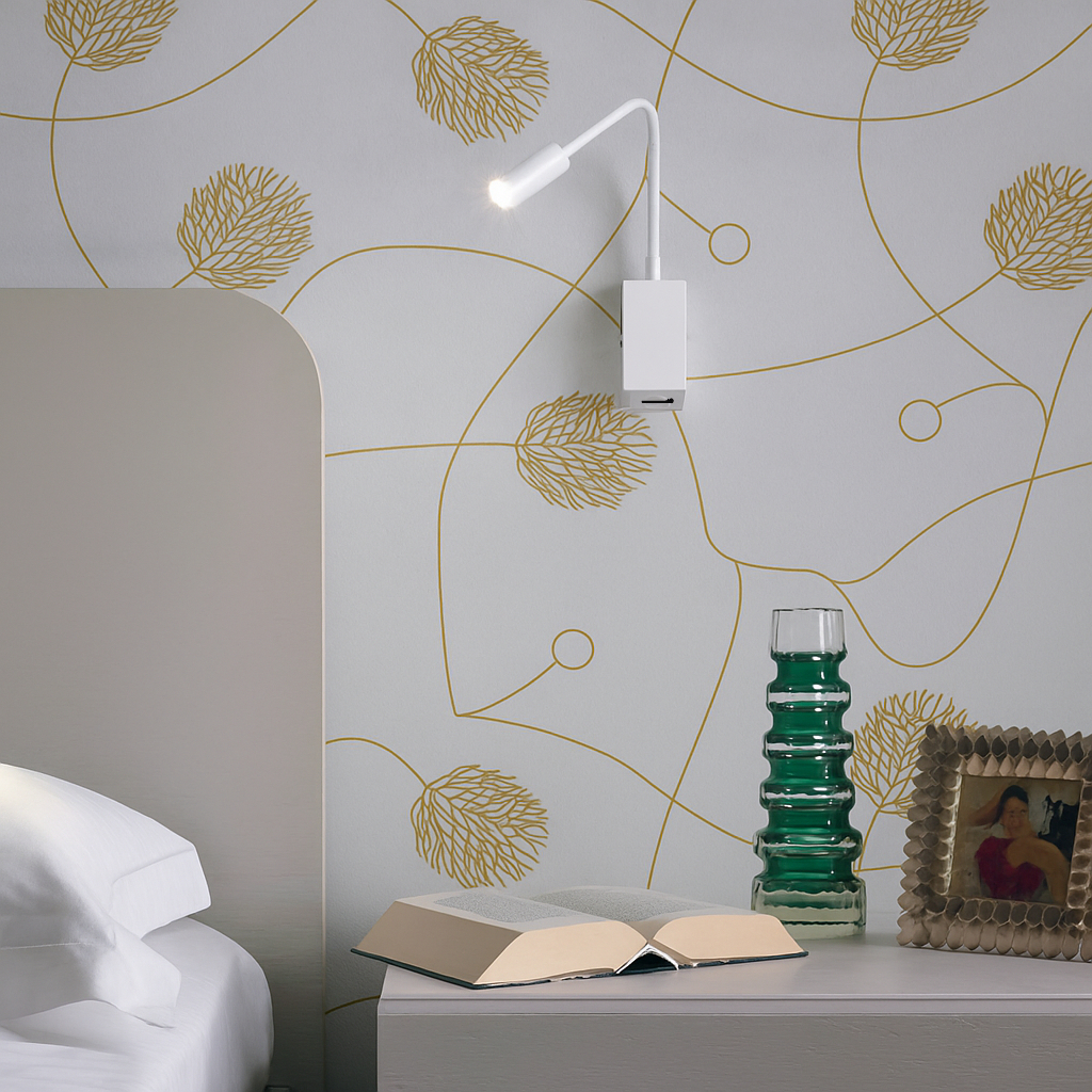 Leseleuchte LED Flexarm Weiß