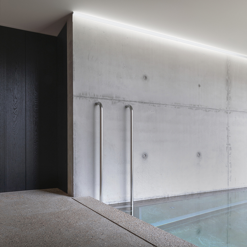 Eckprofil Blende 45° weiß