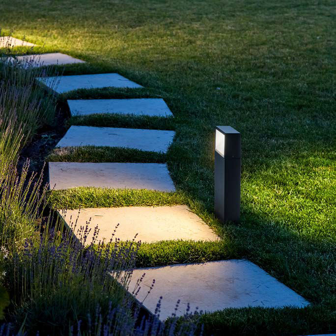 Paletto luminoso 50cm corten CCT