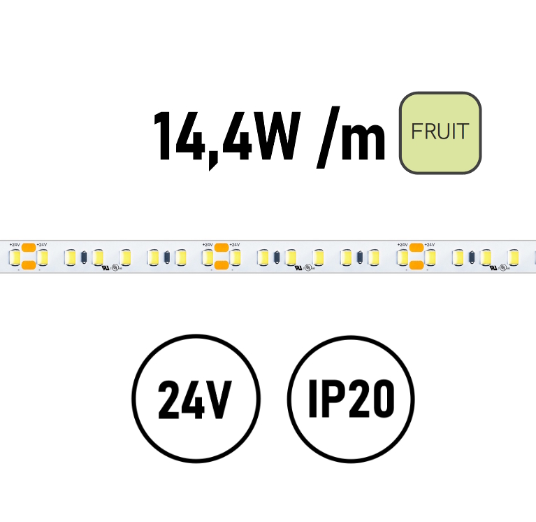 LED Streifen Obst & Gemüse 14,4W 24V LED Streifen Obst & Gemüse 14,4W 24V