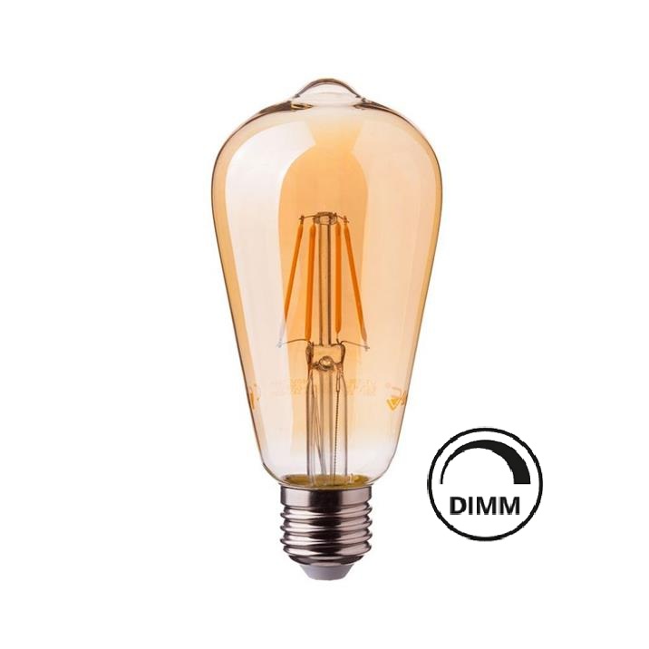 LED E27 ST64 dimmerabile 7W 2200K