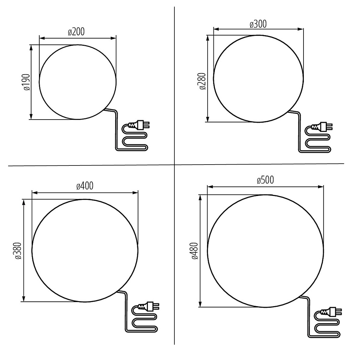 Kugelleuchte Mars IP65 E27
