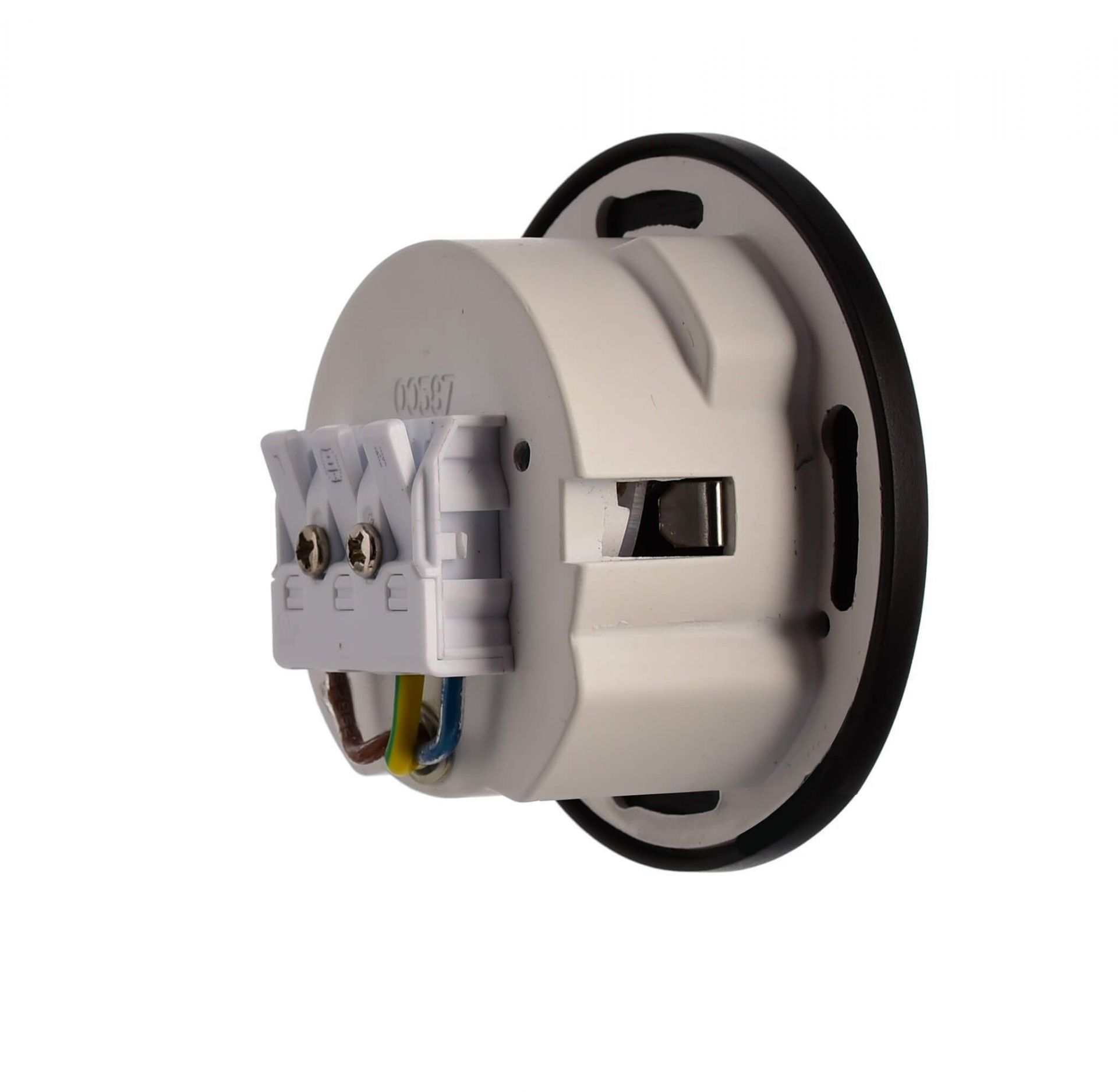 Applique LED da incasso nero Ø75mm 3,5W 230lm 38° IP20