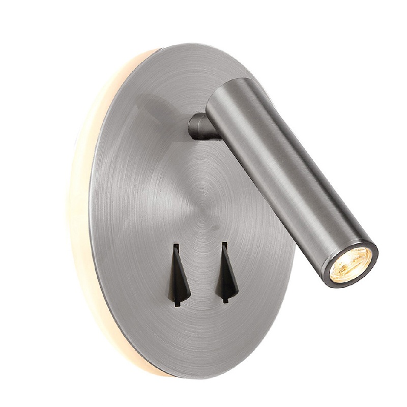 Leseleuchte 2xLED Nickel