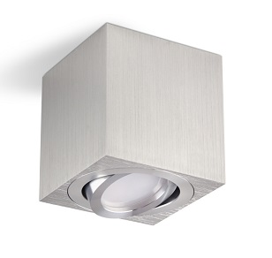 Faretto da superficie alluminio GU10 8,4x8,4x8cm