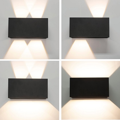 Applique LED IP54 nero