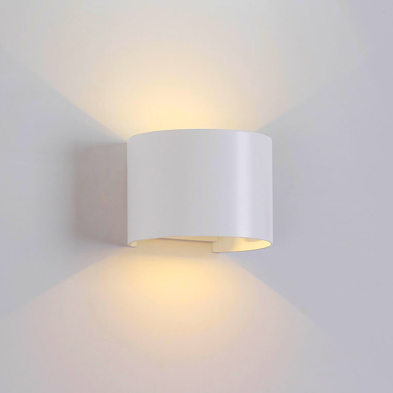 Wandleuchte LED IP54 Gerundet Dir./Ind.