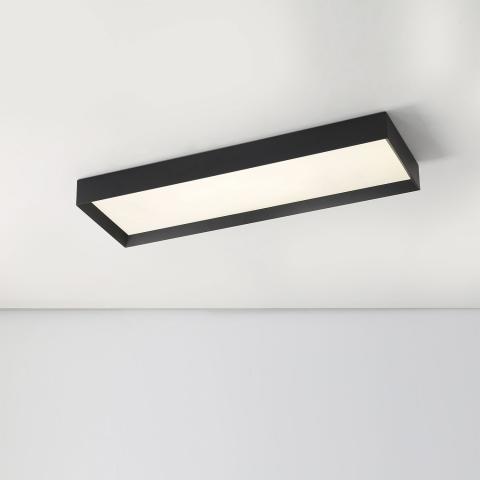 Plafoniera LED 90x30 nero 3000K