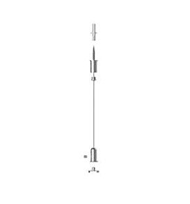 profilo di sospensione del cavo 25x25mm / 25x10mm