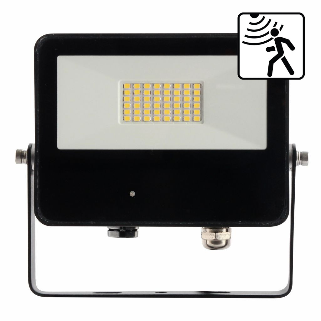 LED Strahler Sensor 4000K, Schwarz