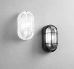 lampada ovale nera IP54