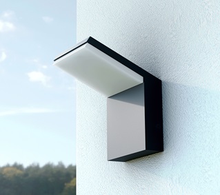 Applique LED nero IP54 3000K