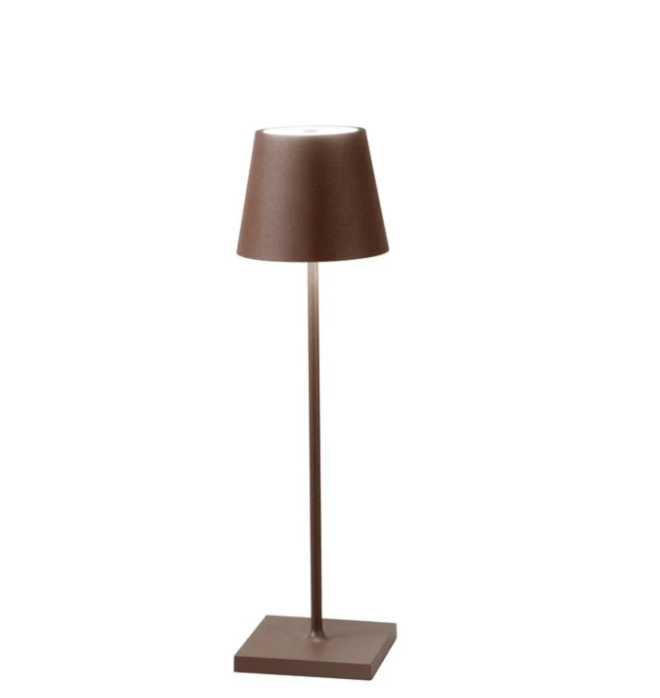 Lampada da tavolo a batteria 2,2W marrone