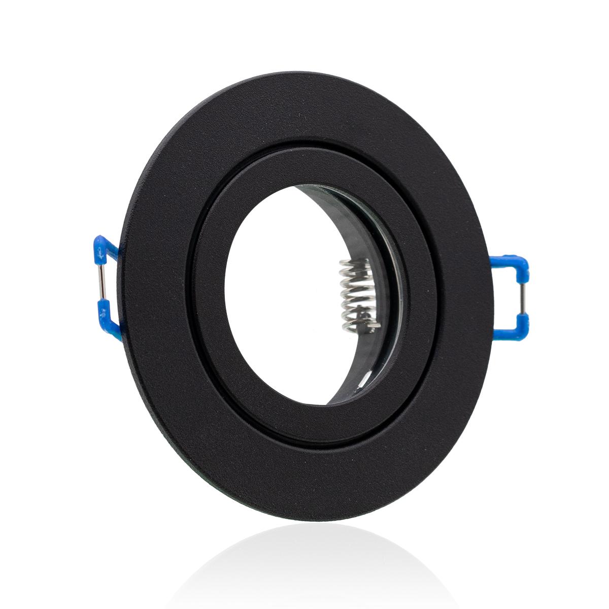 Einbaustrahler GU10 IP44 schwarz Ø84