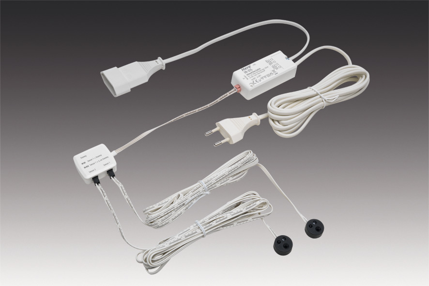 Sensore porta IR costruzione 2 vie - sistema plug-in 24V