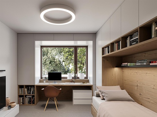 LED Deckenleuchte Ring weiß CCT