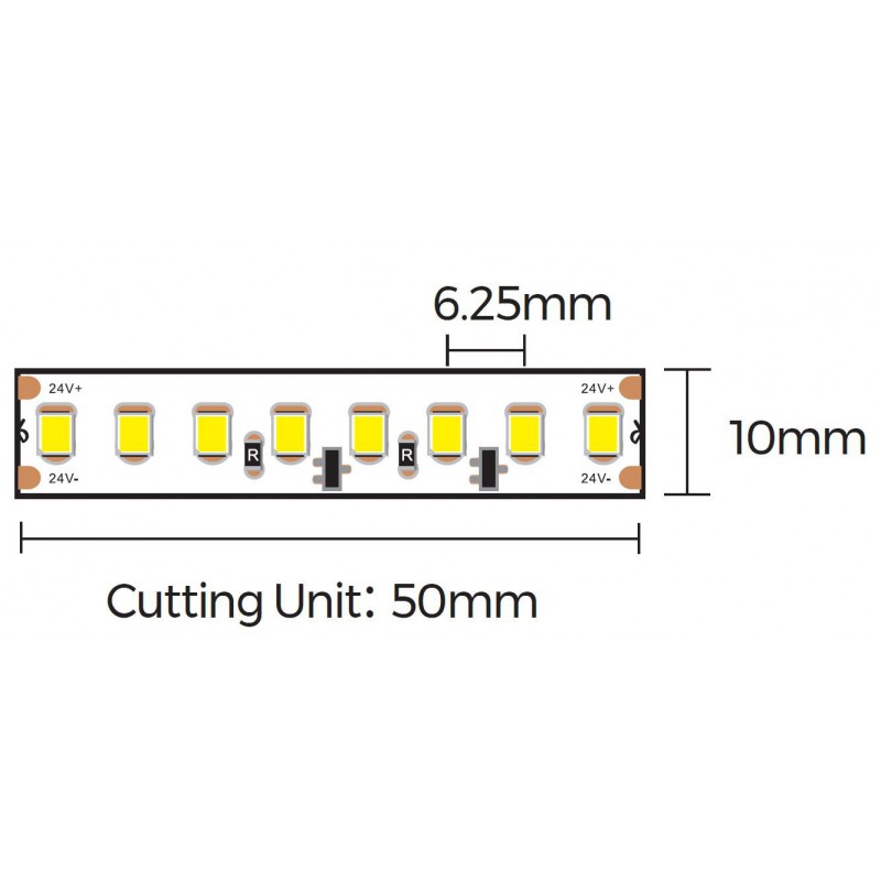 Striscia LED 21,6W IP20 24V