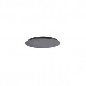 rosone Ø35cm 3 fiamme nero