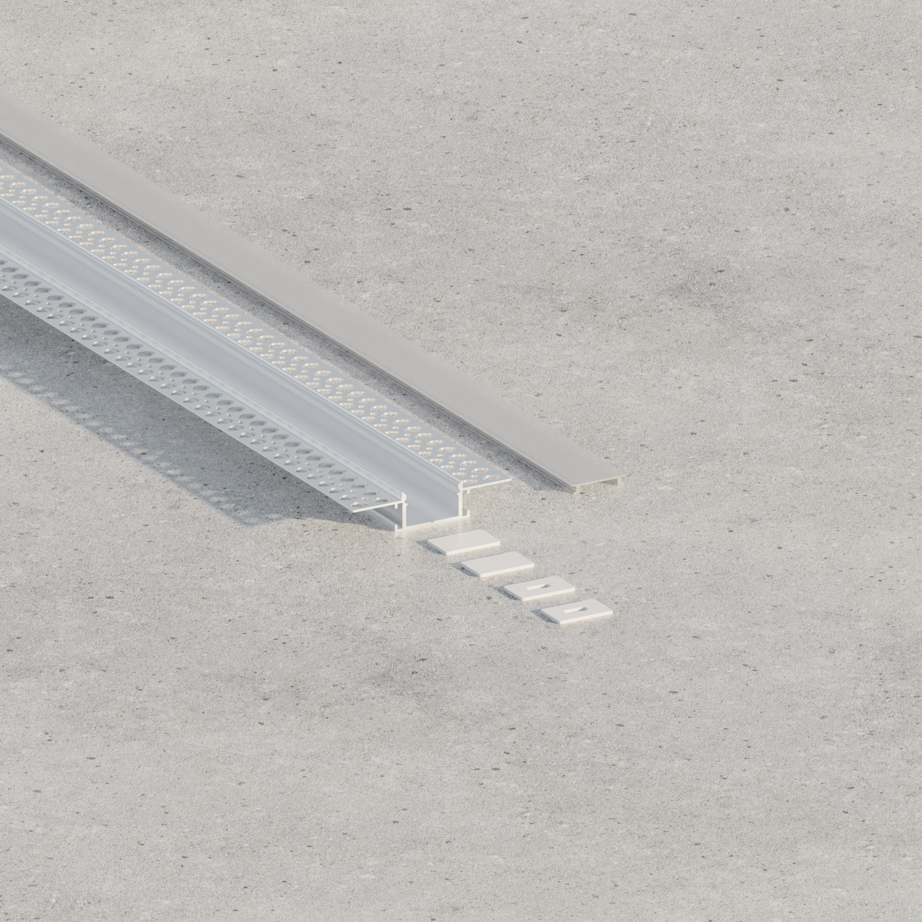 LED Profil Einbau 61,8x14,8 mm