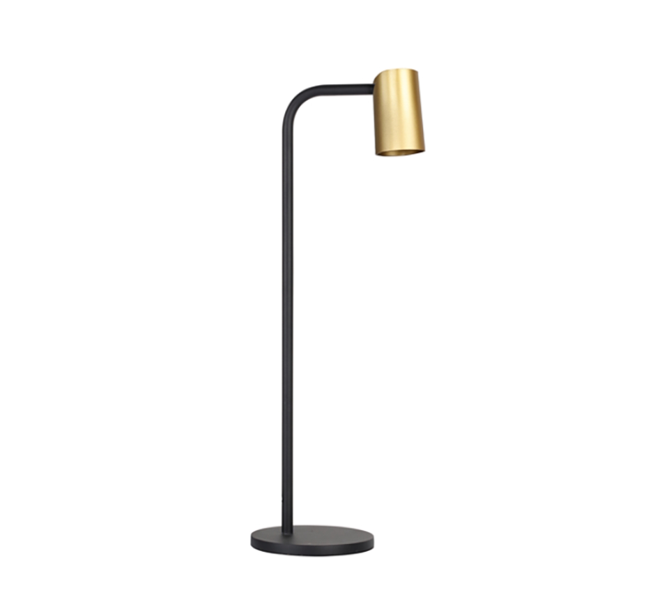 lampada da tavolo nero/oro 52cm GU10