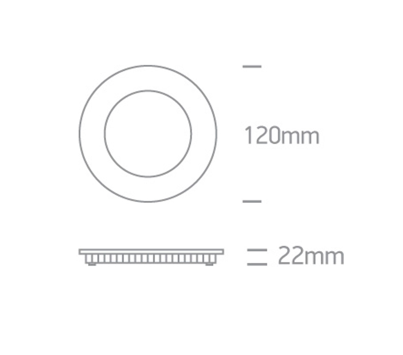 LED Einbau 8W CCT Ø120mm weiß