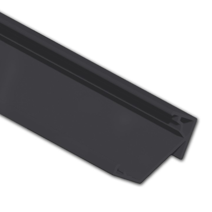 Profilo LED angolare 30°/60° nero