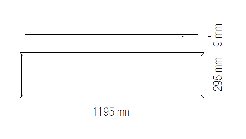 Pannello LED dir/ind. 120x30cm 4000K