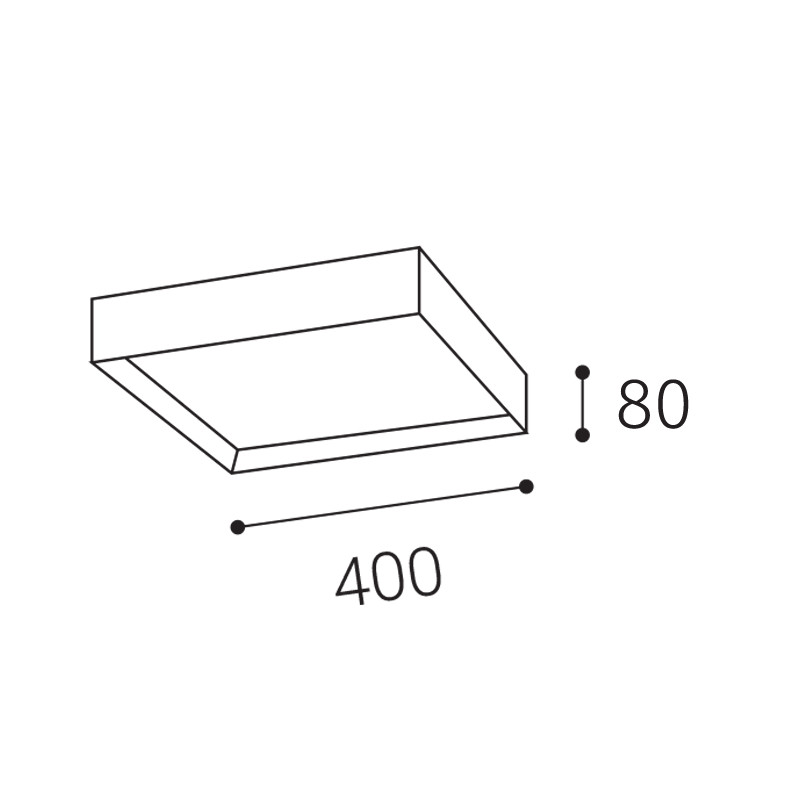 Plafoniera LED 60x60 nero CCT DIMM