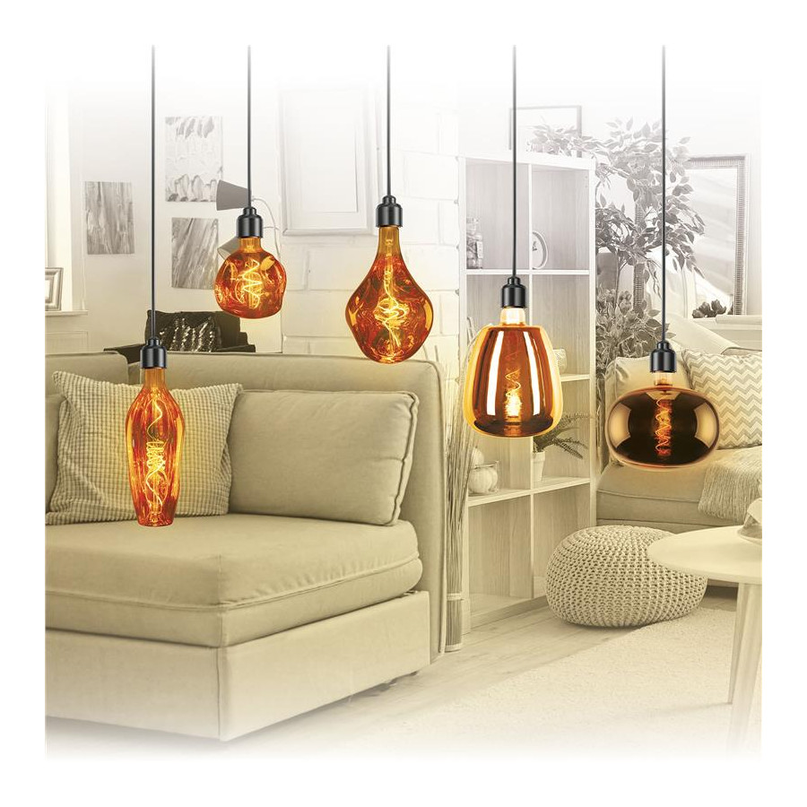 LED E27 Decor Rame 4W A165 2200K dimmerabile