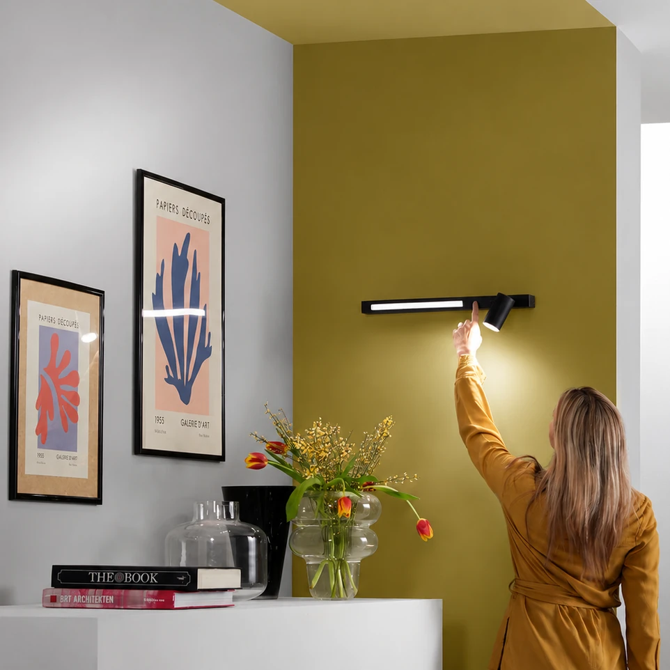 Strahler LED + 1xGU10 Schwarz
