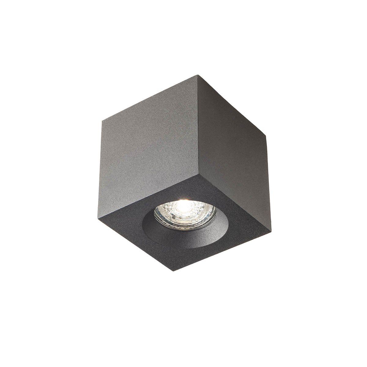 faretto da superficie GU10 nero IP44