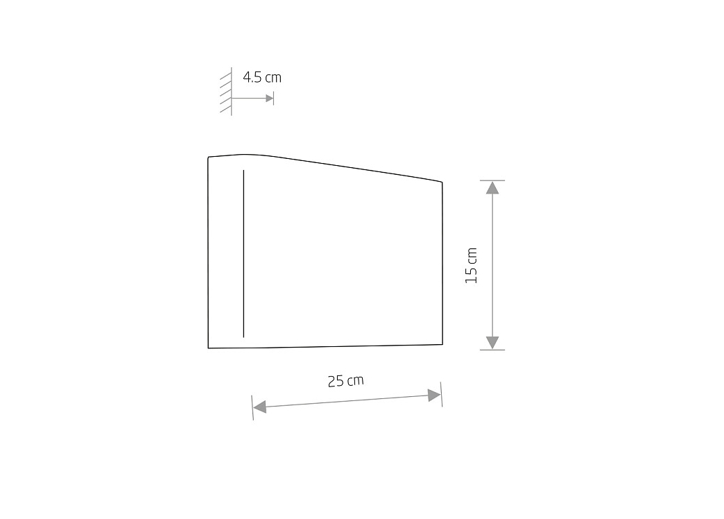 Applique antracite 2xG9 dir/ind.