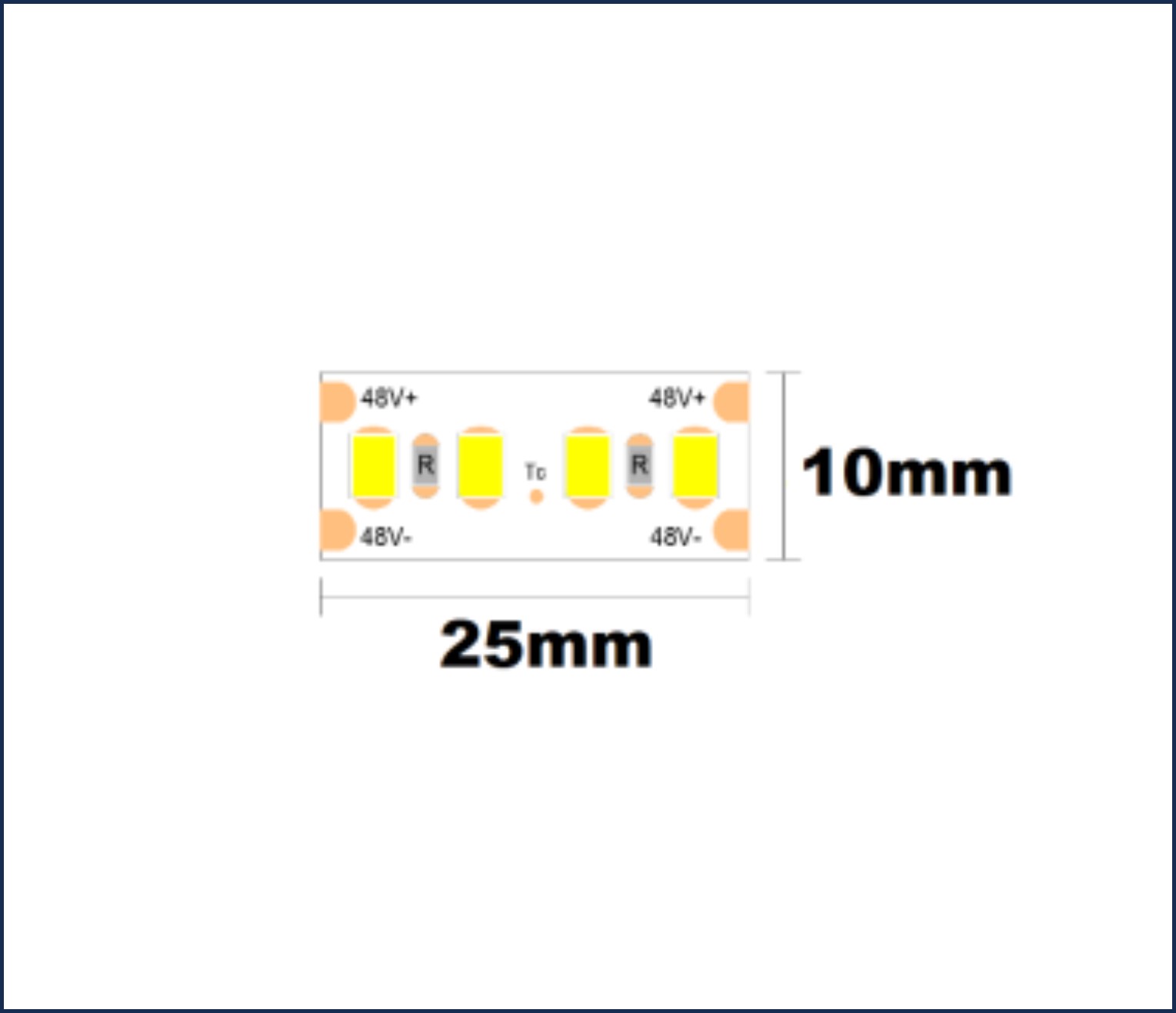 Striscia LED 13,8W IP20 48V