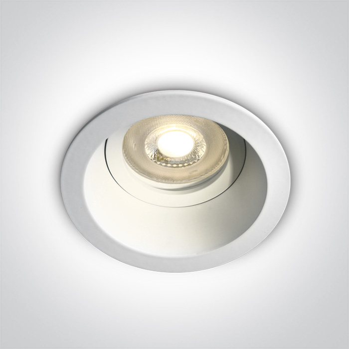 Faretto da incasso GU10 bianco Ø85mm