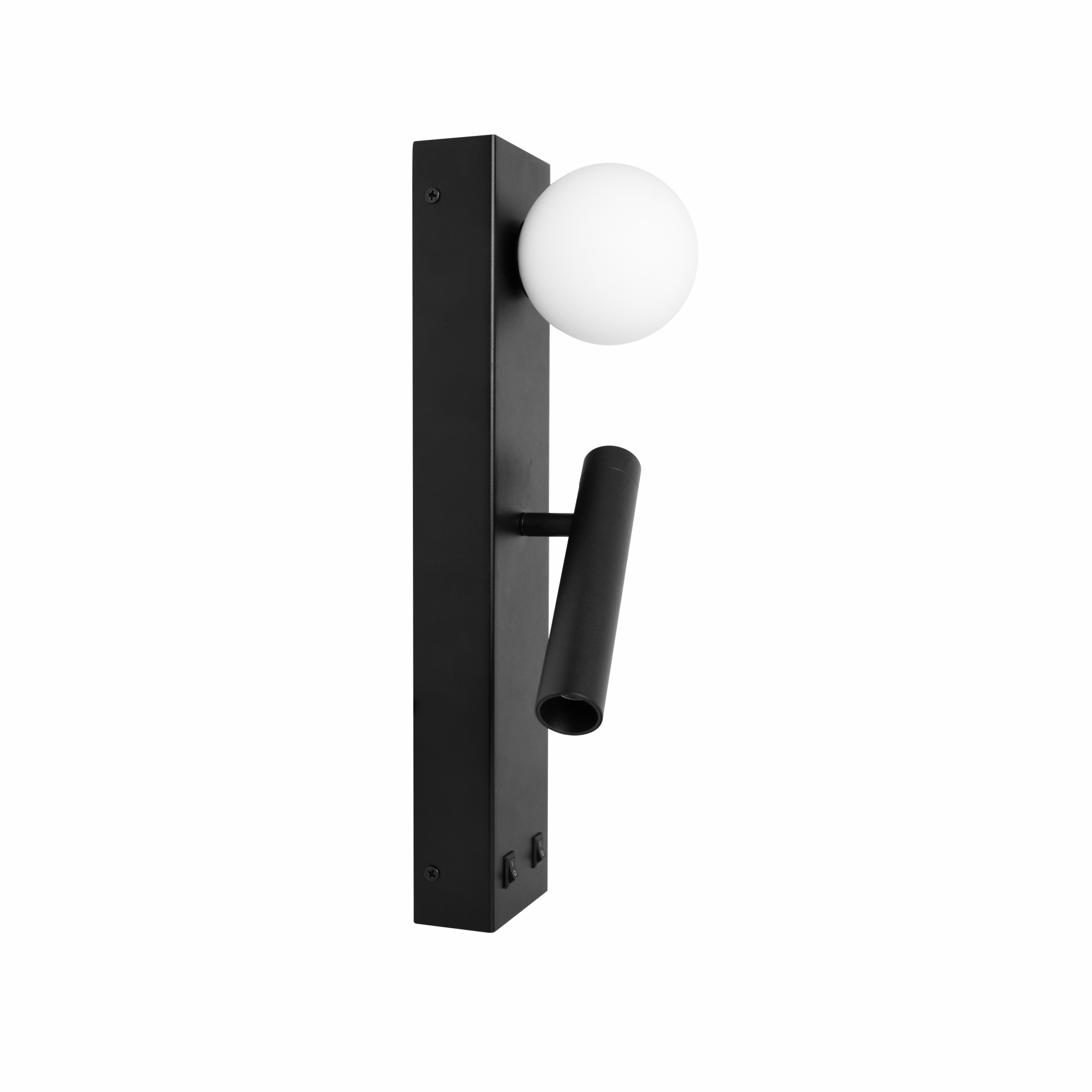 Luce di lettura a LED nera con USB
