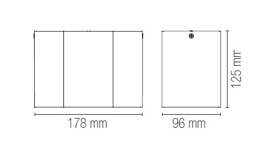 Faretto da superficie 2xGU10 bianco tondo