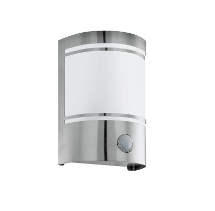 Applique con sensore di movimento cromato 1xE27