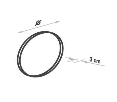 Specchio con cornice in metallo – senza illuminazione